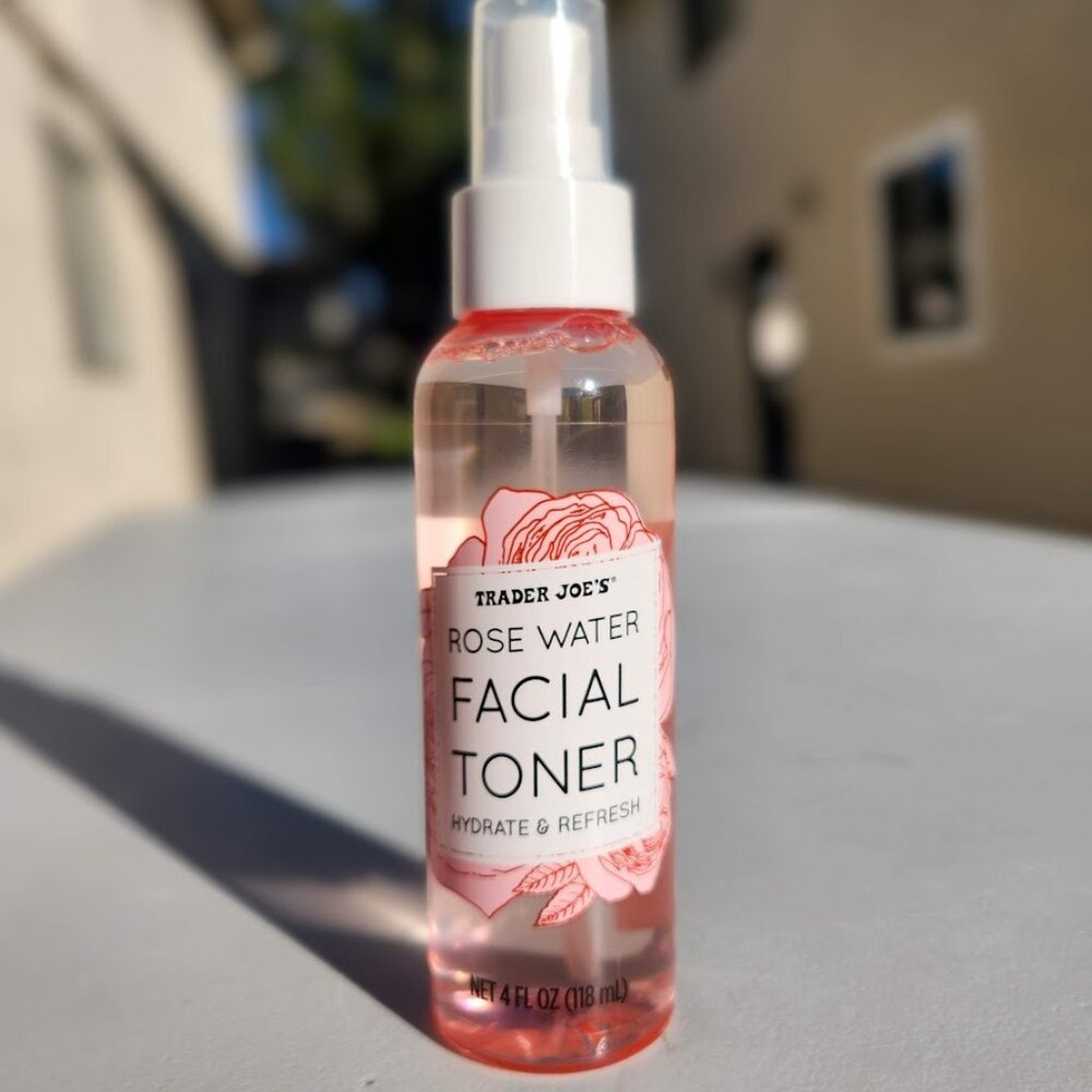 NEW Trader Joe's Rose Water Facial Toner Hydrate and Refresh by Trader Joes Beau